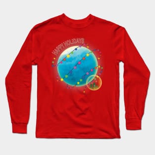 Happy Holidays - Christmas Lights Long Sleeve T-Shirt